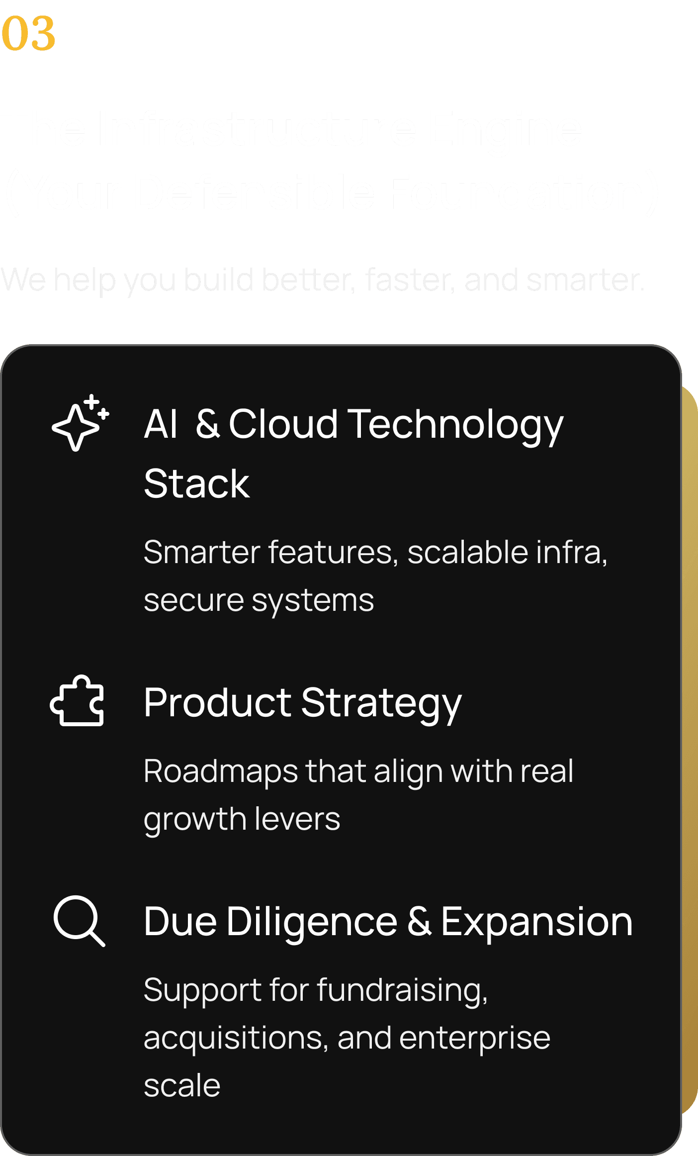 Enterprise value building - pillar 3